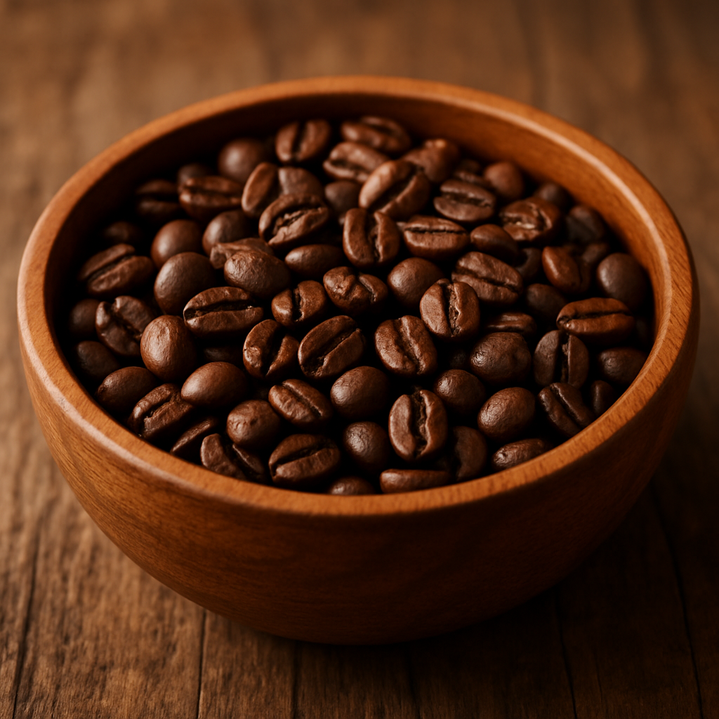 Fresh roasted coffee beans